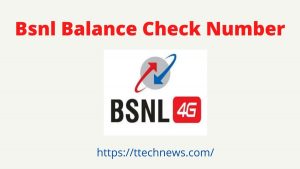 Bsnl Balance Check
